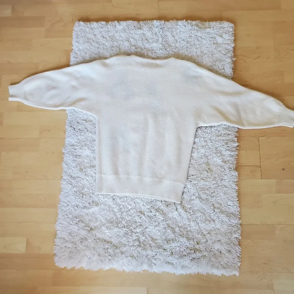 VINTAGE Destiny Women's  Lambswool &‎ Angora Sweater Fall Leaf Embroidered Sz M